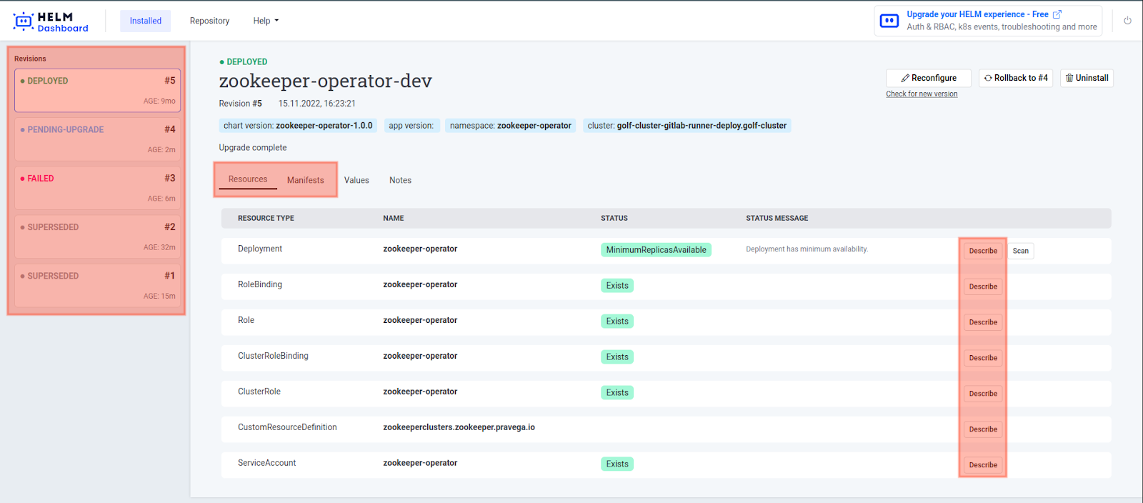 Helm Dashboard — a GUI for managing Helm releases in