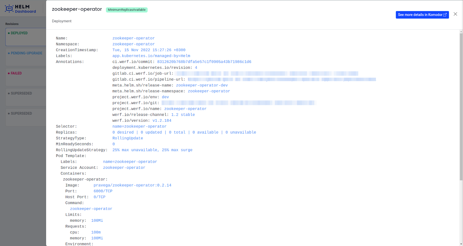 Helm Dashboard — a GUI for managing Helm releases in